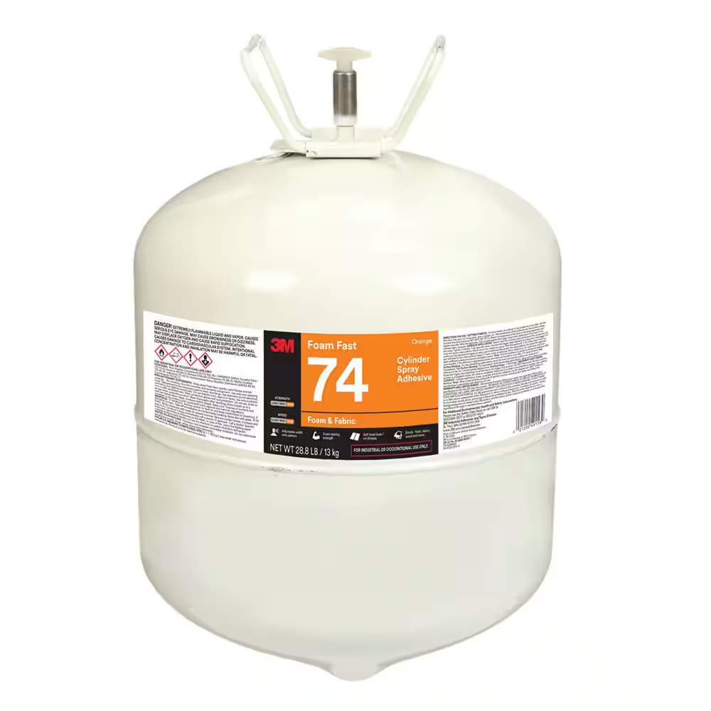 3M™ 62491280301 - Foam Fast 74 Adhesive - Large Cylinder - Orange - 13kg