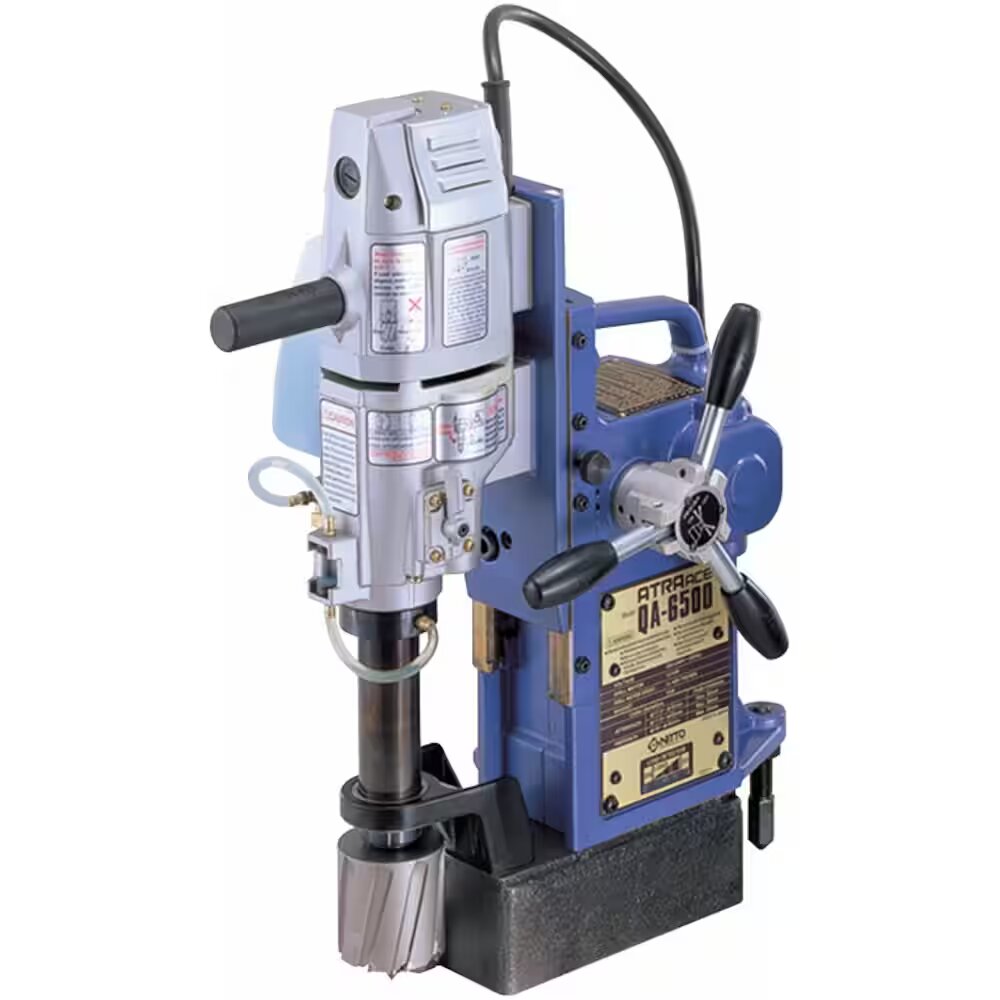 Nitto Kohki Atra Ace Magnetic Drilling Machine - Automatic Feed - 65 mm - 400/750 rpm - 1010 W - QA-6500