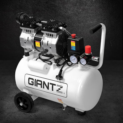 Giantz 24L Air Compressor 40 L/min 115psi Oil-Free Electric Portable Inflator