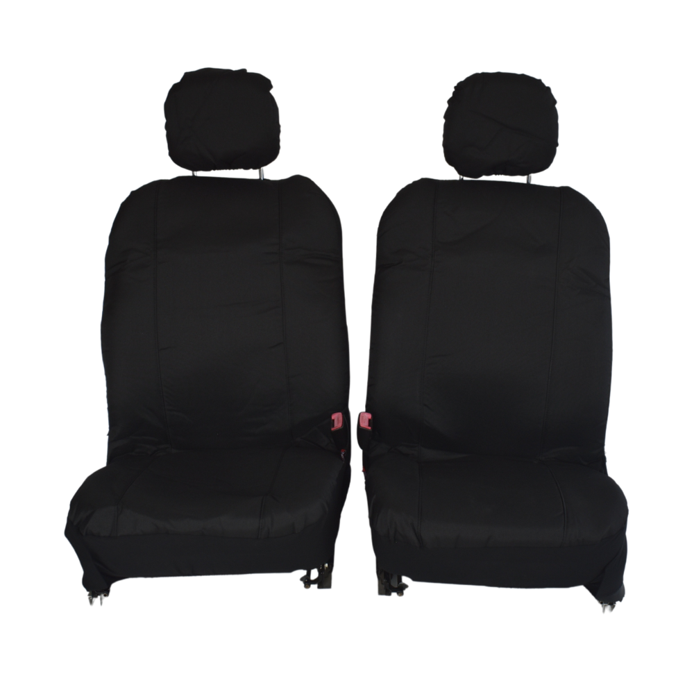 Canvas Seat Covers For Toyota Landcruiser 03/1998-10/2007 100 Series Black