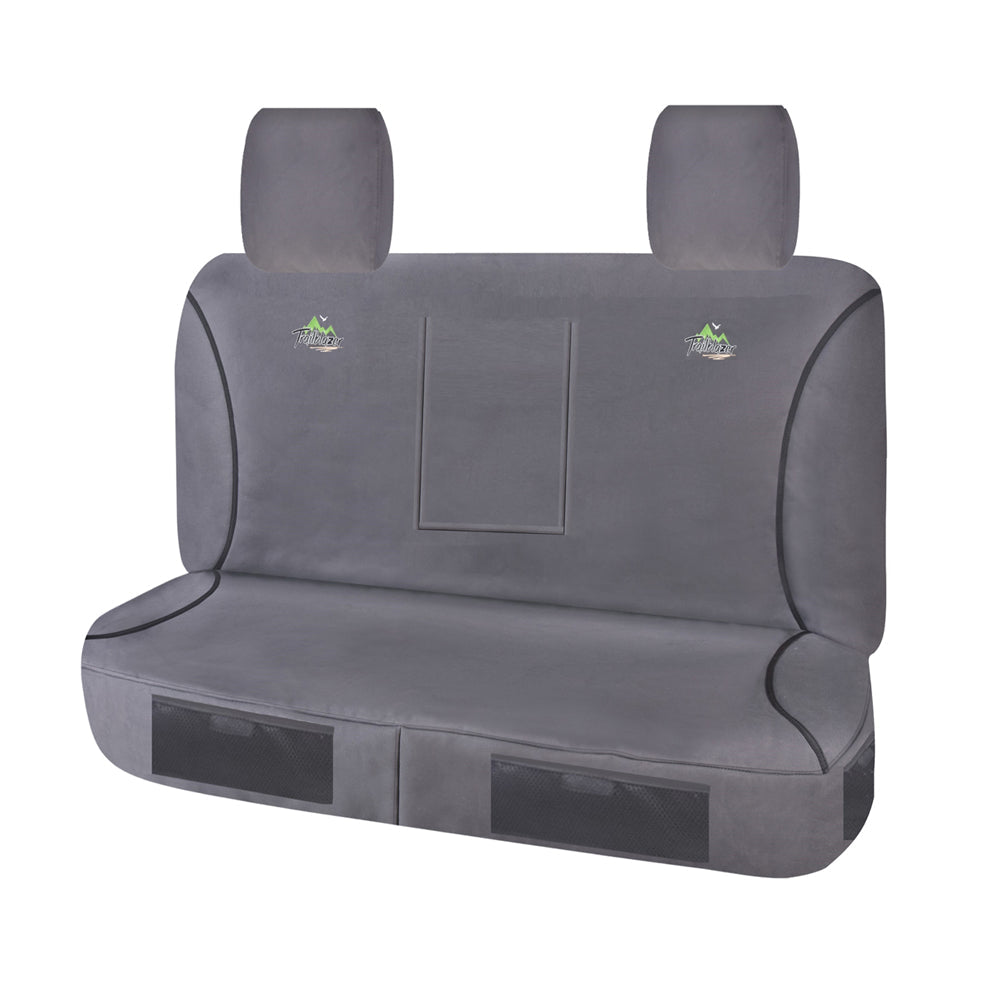 Seat Covers for MAZDA BT50 B32P SERIES 11/2006 ? 11/2011 DUAL CAB CHASSISC REAR BENCH WITH A/REST CHARCOAL TRAILBLAZER