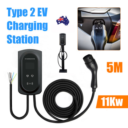 11kW 3 Phases EV Charging Station Touch Wallbox with App Control Vehicle Charger