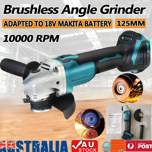 125mm Brushless Angle Grinder Cutting Machine Polisher For Makita 18V Battery