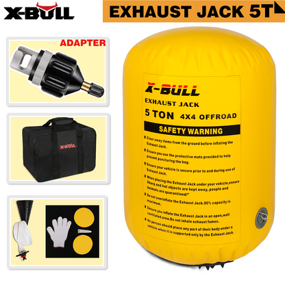 X-BULL Air Jack Recovery Exhaust Jack Kits 5T Air Bag Multi Layer Truck Rescue