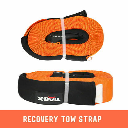 X-BULL Winch Recovery Kit 11PCS 4WD 4x4 Pack Off Road Snatch Strap Essential