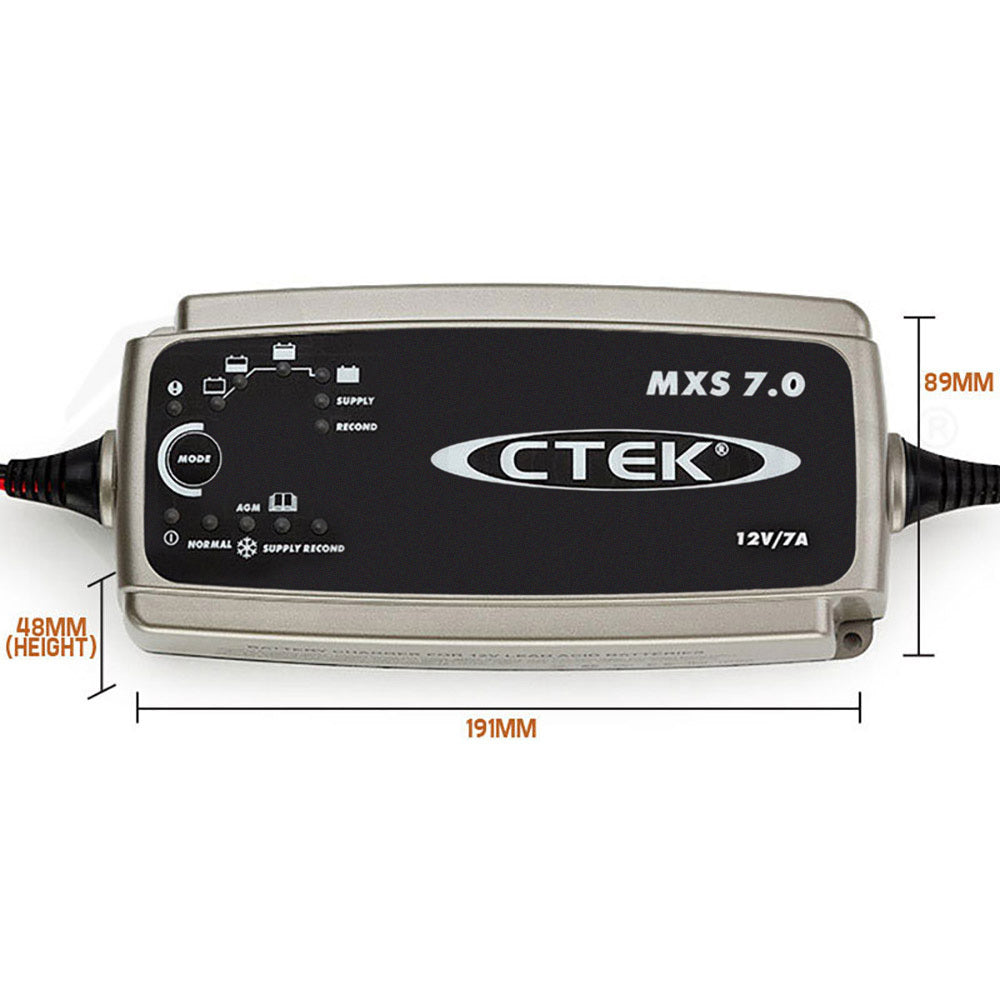 CTEK MXS 7.0 12V Smart Battery Charger 7Amp Car Boat 4WD Caravan Gel AGM
