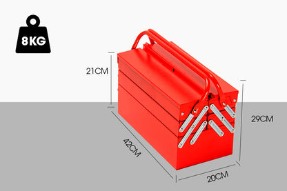 BULLET 118pc Tool Kit Box Set Metal Spanner Socket Organizer Household Toolbox