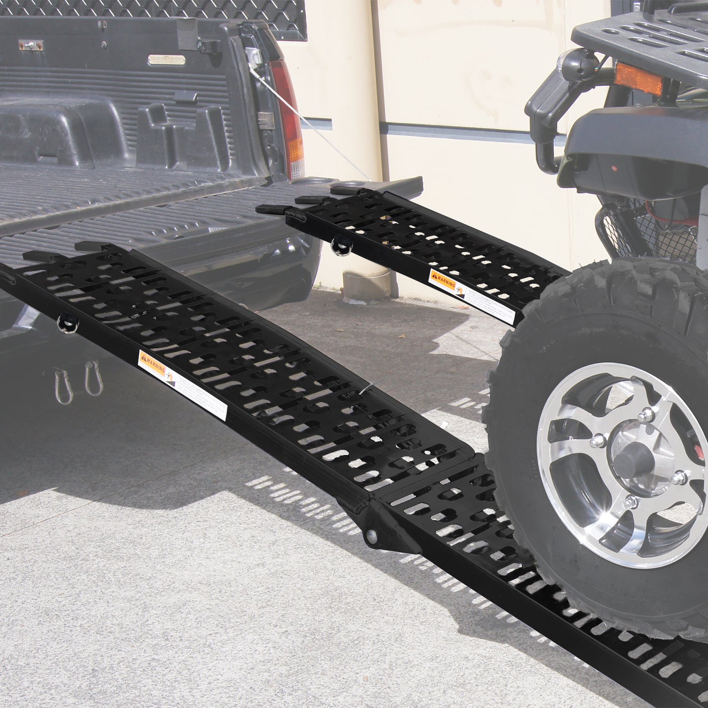 Rigg 2x Aluminium ATV Loading Ramp Foldable - Black